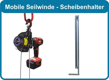 Seilwinde und Glashalter